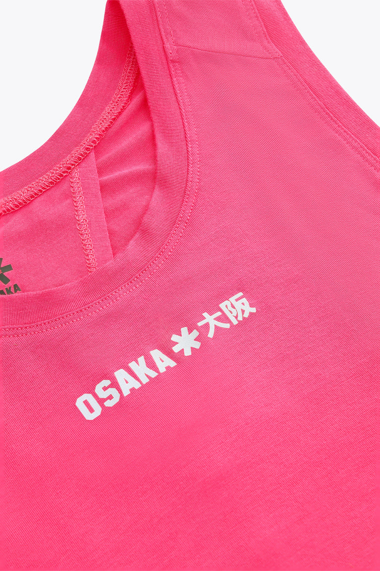 Osaka Women Luna Cross Tank | Electric Fuchsia