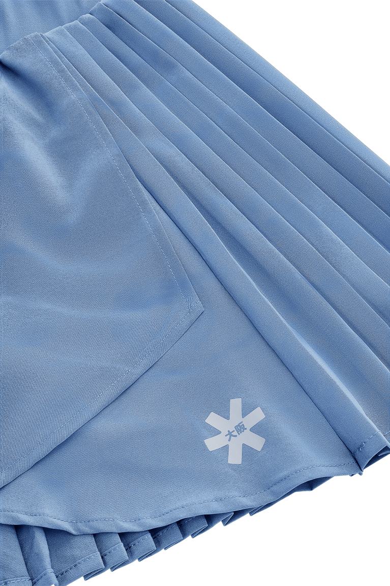 Osaka Osaka Women Pleat Flow Skort | Silver Lake Blue - Skorts Apparel