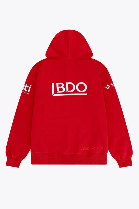 RC Polo x Osaka Unisex Hoodie Basic | Red RC Polo x Osaka Unisex Hoodie Basic | Red