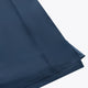 Dark blue long-sleeve tee sleeve hem with stitched seam detail