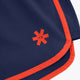 Navy short with orange side piping and red cross logo with Osaka text
