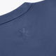 Blue women’s zip polo sweater chest logo emboss near the collar