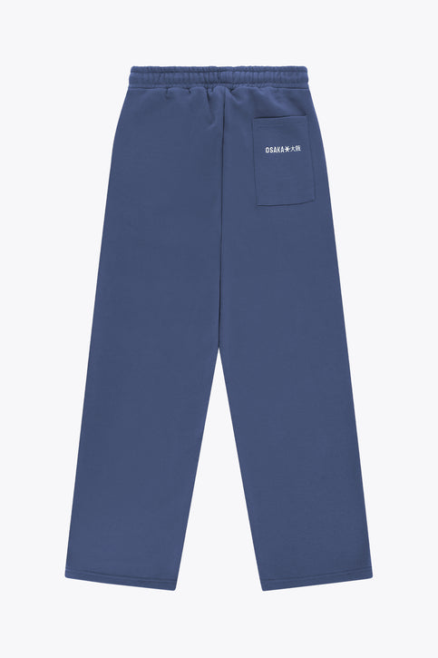 Osaka Men Wide Sweatpants | Olympian Men's wide-leg sweatpants, blue with elastic waistband and drawstring