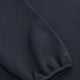 Navy unisex knit hoodie sleeve with ribbed cuff and cuffs stitching