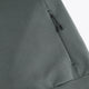 Dark grey melange unisex hoodie front with drawstring and kangaroo pocket seam