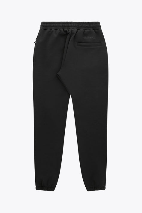 Osaka Unisex Sweatpants Neo Knit | Black Black unisex sweatpants with elastic waistband and adjustable drawstring
