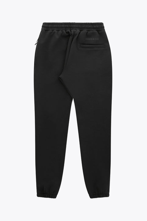 Osaka Unisex Sweatpants Neo Knit | Black Black unisex sweatpants with elastic waistband and adjustable drawstring
