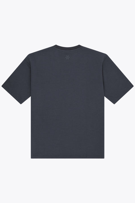 Osaka Unisex Boxy Tee Intraloom | Navy Unisex boxy navy tee with crew neck and short sleeves
