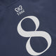Deep sea navy hoodie with small chest Yibbi logo and large back S graphic