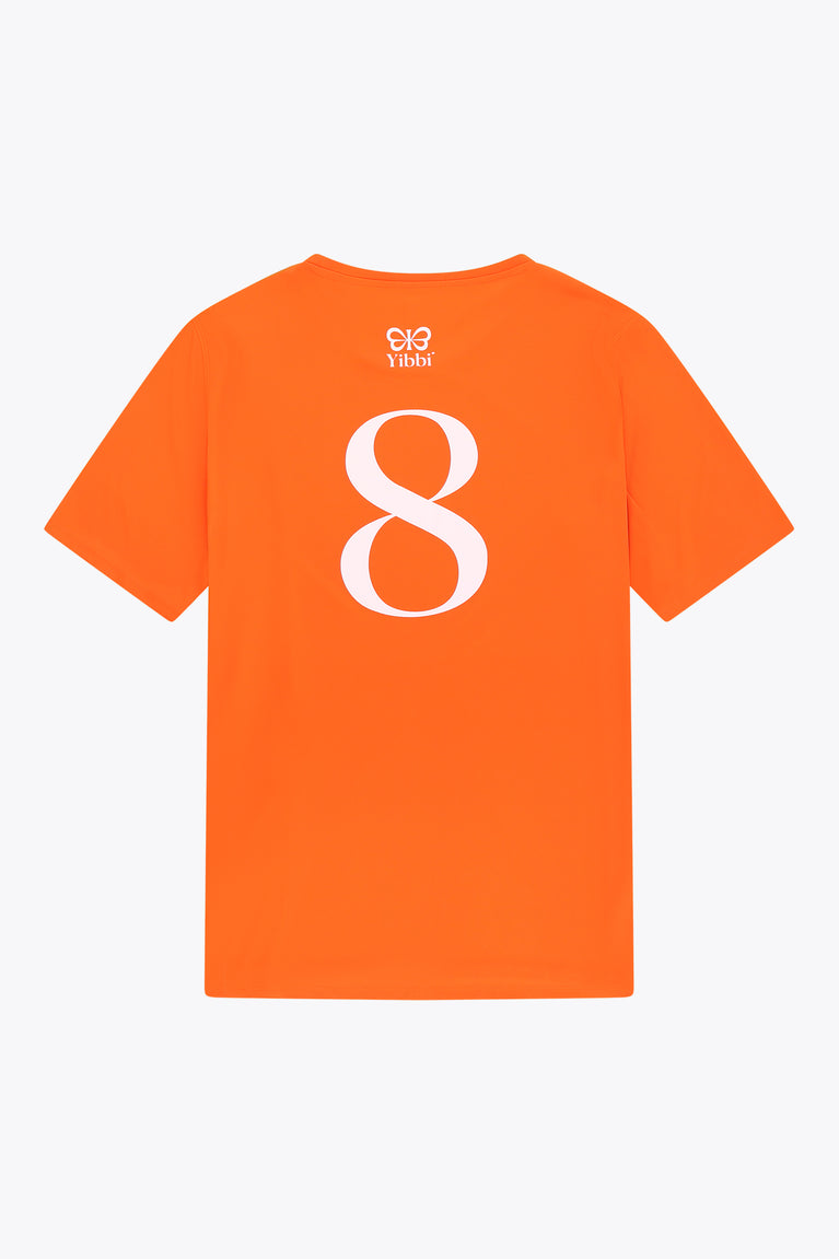 Yibbi Adults Sports Tee | Bright Orange