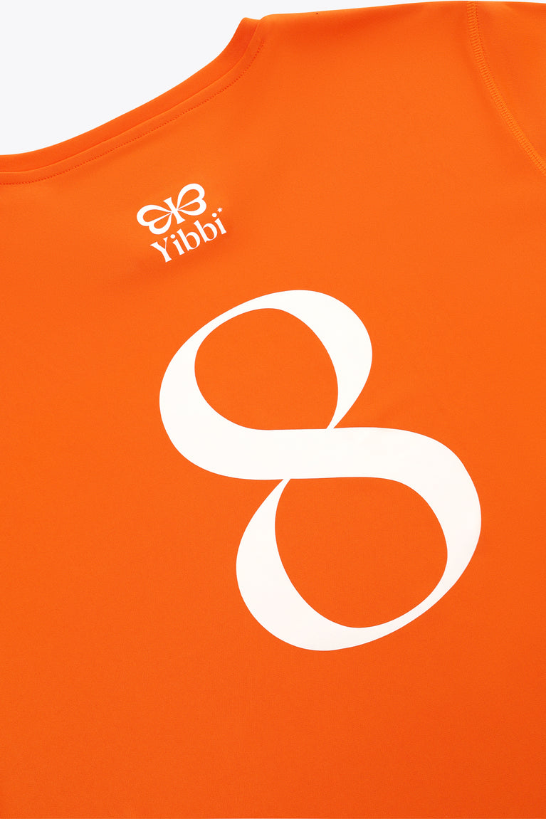 Yibbi Adults Sports Tee | Bright Orange