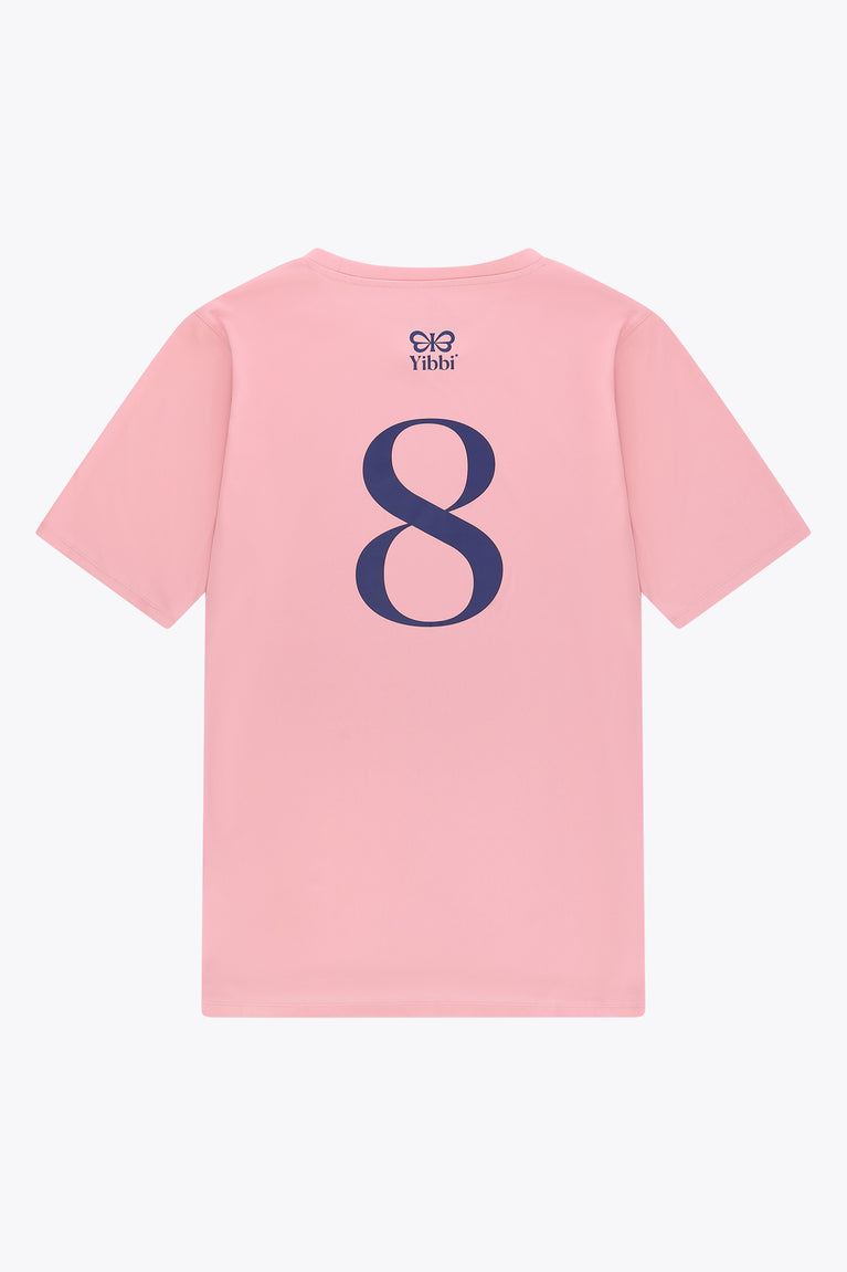 Yibbi Adults Sports Tee | Pastel Pink