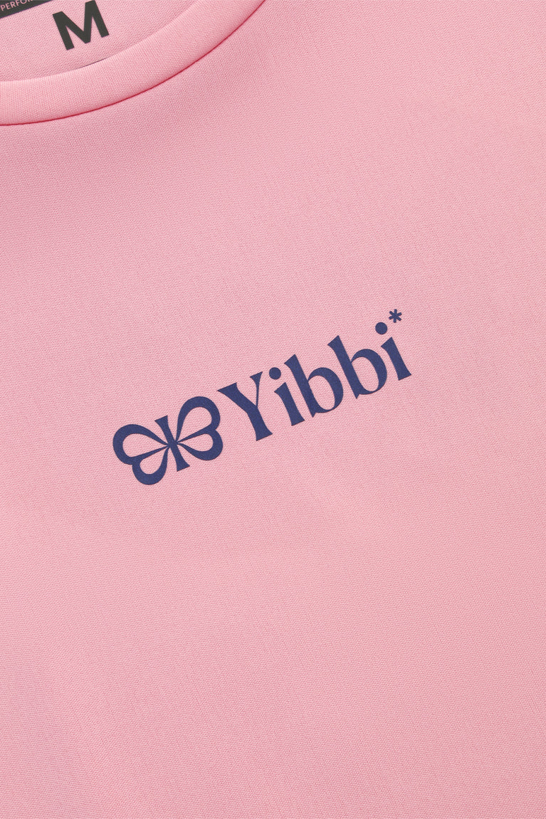 Yibbi Adults Sports Tee | Pastel Pink