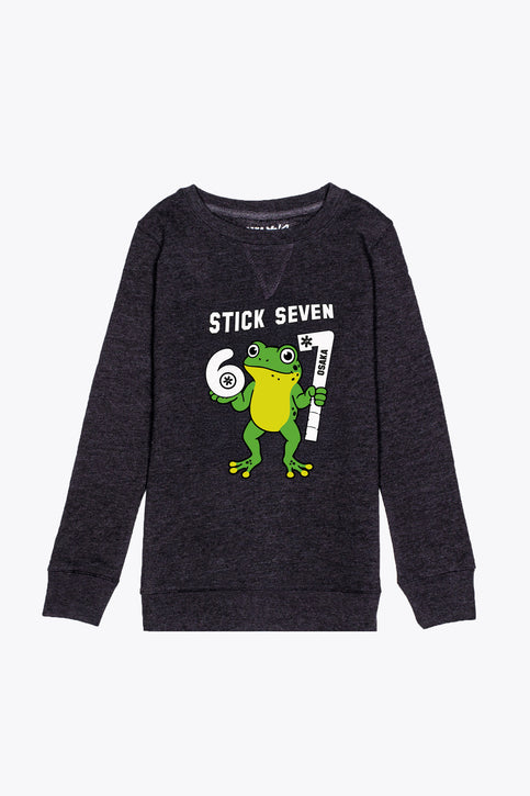 Osaka Kids Back to School Sweater – Stick Seven | Black Melange Osaka Kids Back to School Sweater – Stick Seven | Black Melange