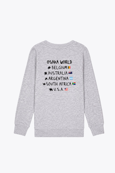 Osaka Kids Back to School Sweater – Worldwide | Grey Melange Osaka Kids Back to School Sweater – Worldwide | Grey Melange