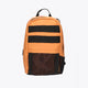 Osaka pro tour compact backpack in pheasant beige with logo in black. Front view