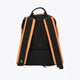 Osaka pro tour compact backpack in pheasant beige with logo in black. Back view