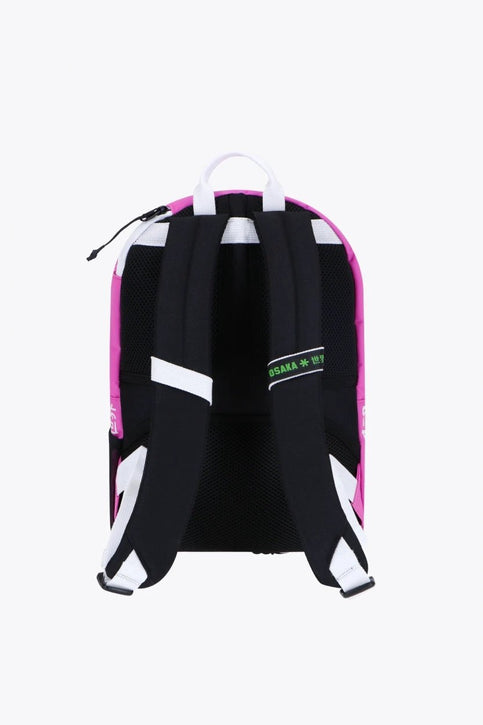 Osaka Kids Backpack Pro Tour Compact | Pink Osaka pro tour compact backpack in pink with logo in white. Front view