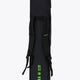 Pro Tour stickbag medium in black with logo in green. Back view