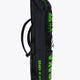 Pro Tour stickbag medium in black with logo in green. Side view