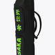 Osaka sports stickbag large in black with logo in green. Side view