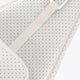 Osaka neoprene padel bag in light grey with structure and logo in white. Detail front view