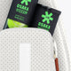 Osaka neoprene padel bag in light grey with structure and logo in white. Detail compartment view
