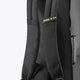 Medium stickbag black with padded backpack straps and green Osaka label