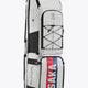 Modular stickbag, angled view: light gray-white with Osaka red/blue vertical stripe.