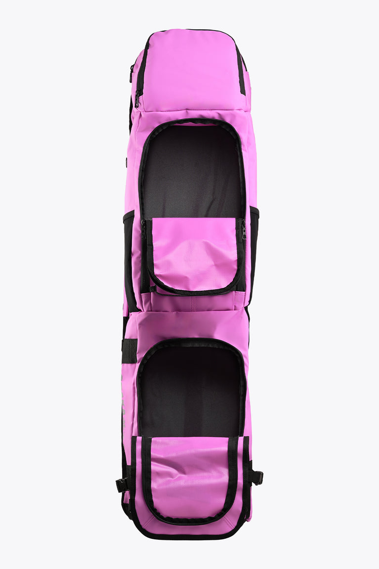Rose bud stickbag showing two open storage compartments with black elastic straps