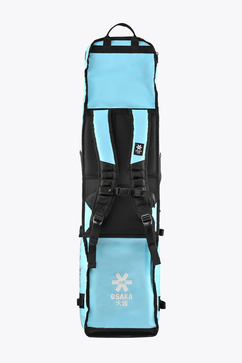 Osaka Pro Tour Stickbag Large | Blue Topaz Large Osaka stickbag with light blue body and front panel zipper pocket
