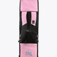 Pastel pink and black hockey stick bag with adjustable shoulder straps