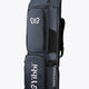 Large hockey stick bag, dark navy, shown in side view with hanging straps