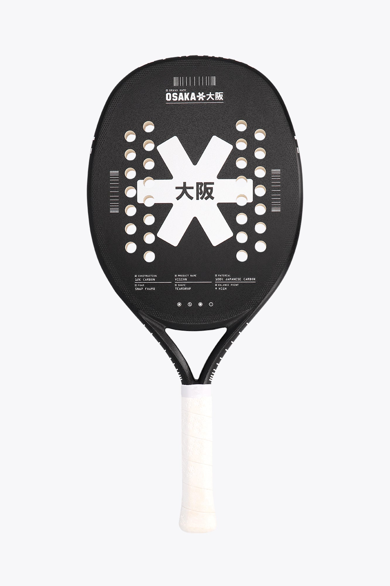 Osaka Beach Tennis Racket - Vision | White | Osaka World