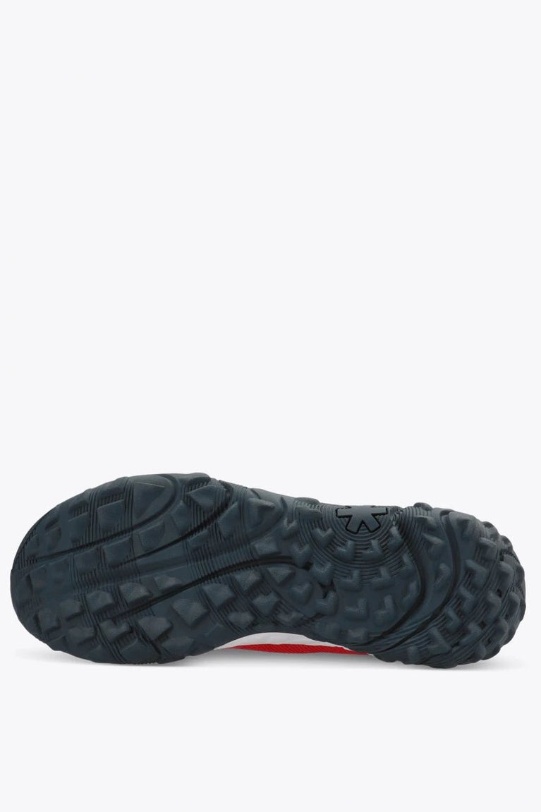Osaka footwear Kai Mk1 in red with logo in navy. Sole view