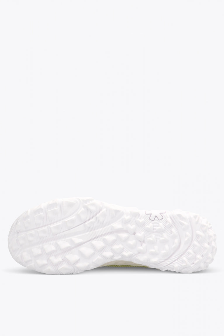 Osaka footwear Kai Mk1 in olive with logo in orange. Sole view