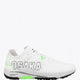 Osaka footwear Ido Mk1 in white and green with logo in white. Side view
