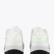 Osaka footwear Ido Mk1 in white and green with logo in white. Back view