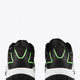 Osaka footwear Ido Mk1 in black and green with logo in black. Back view