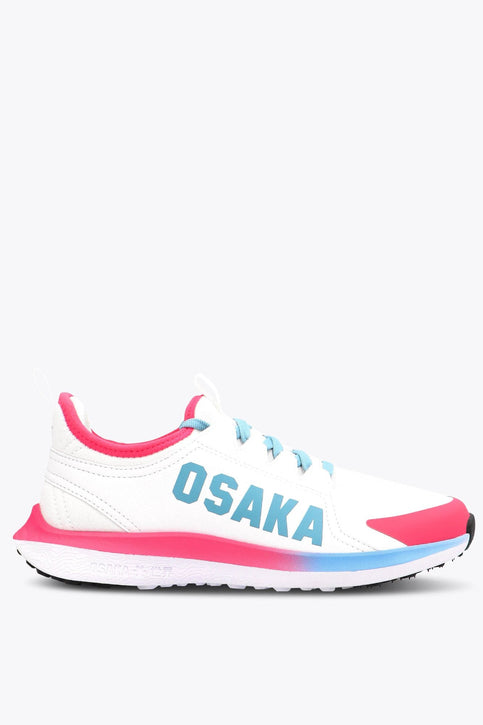 Osaka Kids Footwear Furo Play | White-Retro Blue-Raspberry Osaka Osaka Kids Footwear Furo Play | White-Retro Blue-Raspberry - Athletic Shoes Footwear