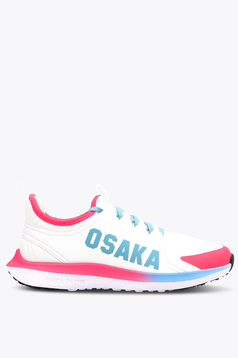 Osaka Kids Footwear Furo Play | White-Retro Blue-Raspberry