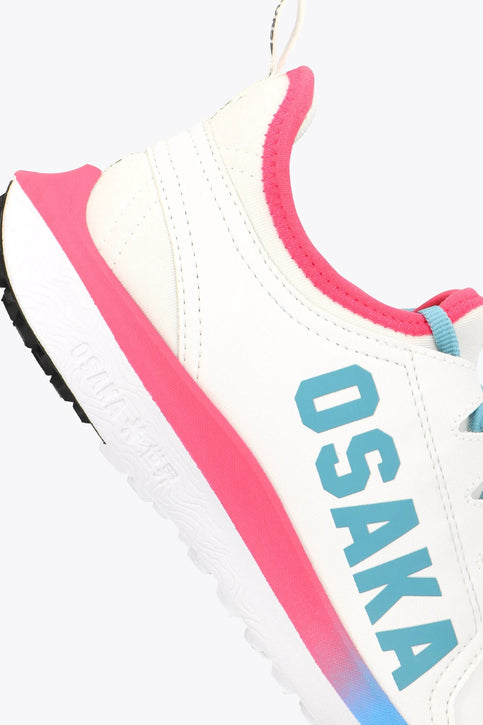 Osaka Kids Footwear Furo Play | White-Retro Blue-Raspberry Osaka Osaka Kids Footwear Furo Play | White-Retro Blue-Raspberry - Athletic Shoes Footwear