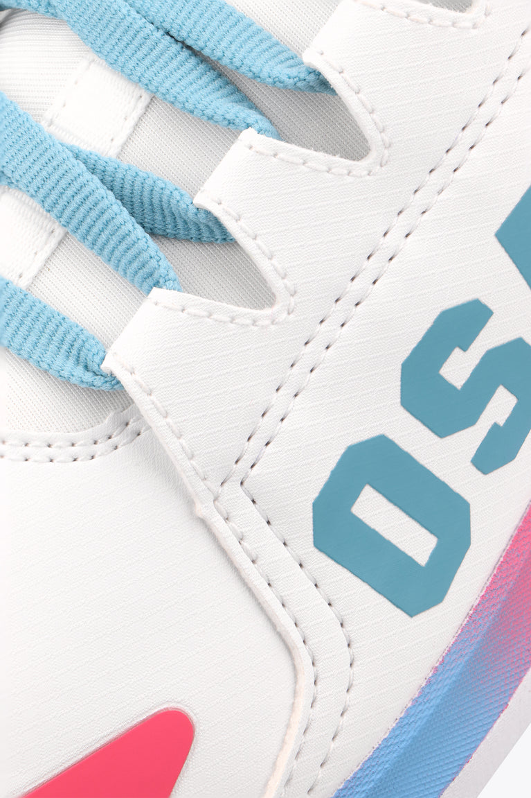 Osaka Kids Footwear Furo Play | White-Retro Blue-Raspberry