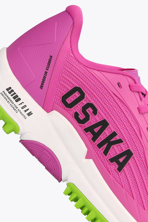 Osaka Footwear Ryu | Rose Bud Rose Bud Osaka Ryu sneakers with pink upper and green tread sole