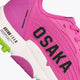 Rose Bud Osaka Ryu sneaker side view with large OS logo and green heel tread