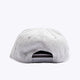 Osaka x Nexus cap in grey with Nexus logo in navy. Back view