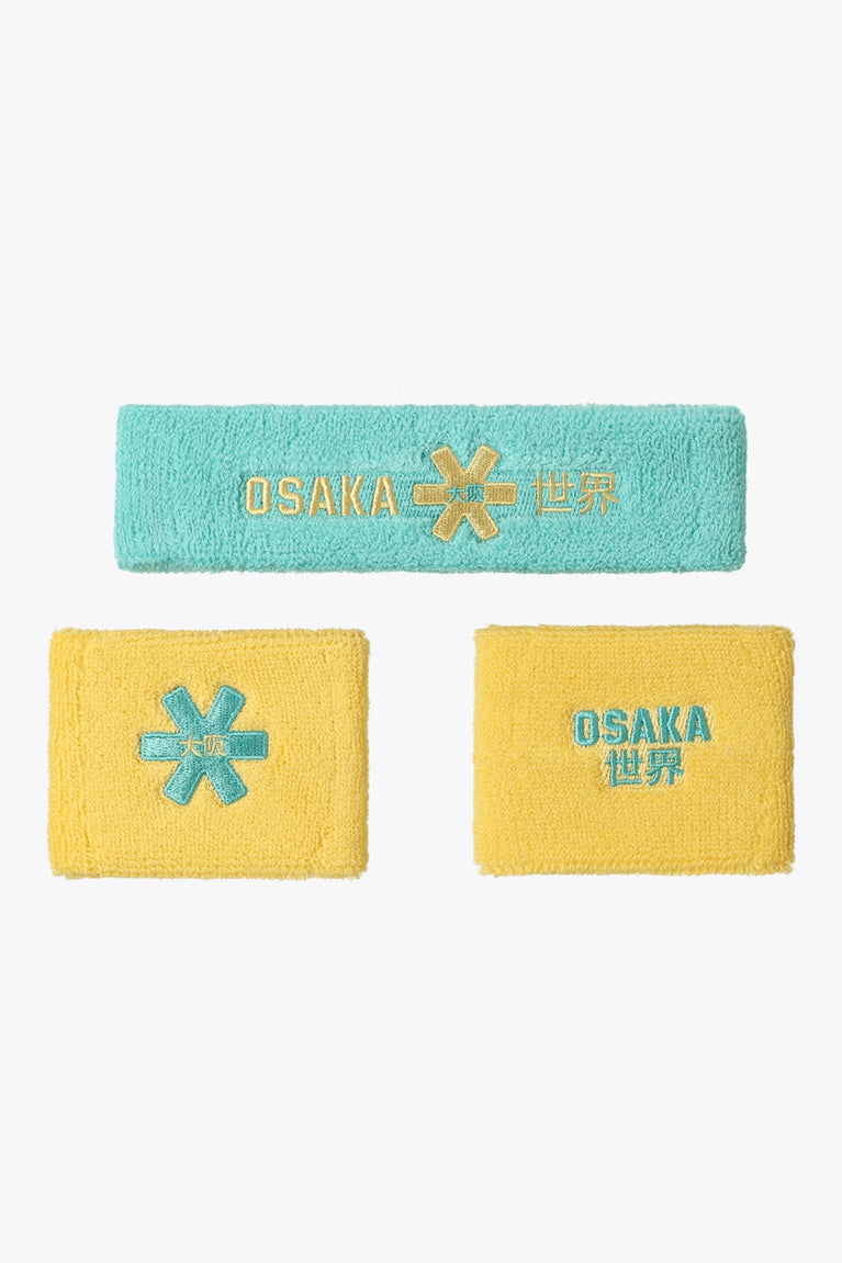 Osaka Osaka Sweatband Set | Cascade-Tender Lemon - Headbands Gadgets