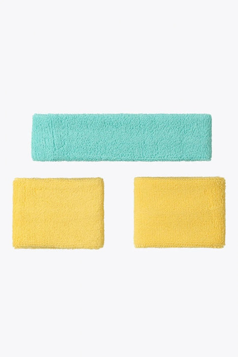 Osaka Sweatband Set | Cascade-Tender Lemon Osaka Osaka Sweatband Set | Cascade-Tender Lemon - Headbands Gadgets