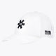 Osaka trucker cap in white with logo in black. Side view