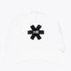 Osaka trucker cap in white with logo in black. Front view